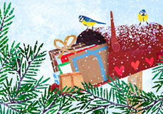 Postkarte Weihnachtspost