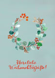 Postkarte Herzliche Weihnachtsgrüße!