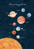 Postkarte Sonnensystem