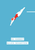 Postkarte DU KANNST ALLES SCHAFFEN! - Sprung