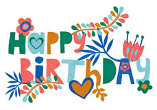 Postkarte HaPPY BiRThDAY