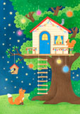 Postkarte Das zauberhafte Baumhaus