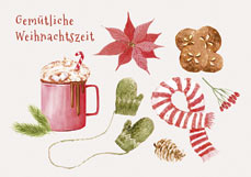 Postkarte Gemütliche Weihnachtszeit