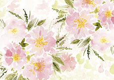 Postkarte Blütenaquarell