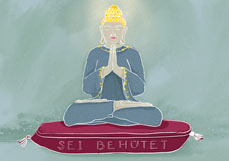 Postkarte SEI BEHÜTET