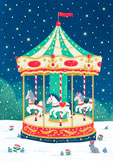 Postkarte Nostalgisches Karussell