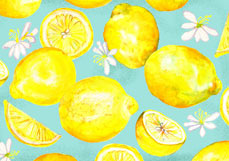 Postkarte Zitronenfrische