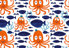 Postkarte Mr. Krake & Friends