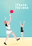 Postkarte STRANDFREUDEN