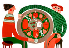 Postkarte Adventskaffee