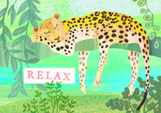 Postkarte RELAX - Jaguar