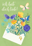 Postkarte ich hab' dich lieb!
