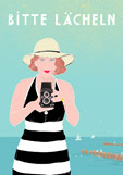 Postkarte BITTE LÄCHELN