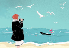 Postkarte Den Moment festhalten