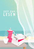 Postkarte ZEIT ZUM LESEN