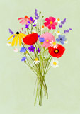 Postkarte Wiesenstrauß