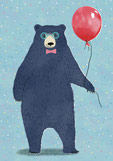 Postkarte happy bear