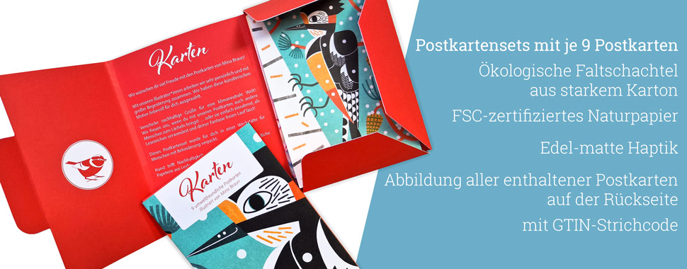 Postkartensets - Ökologisches Geschenk